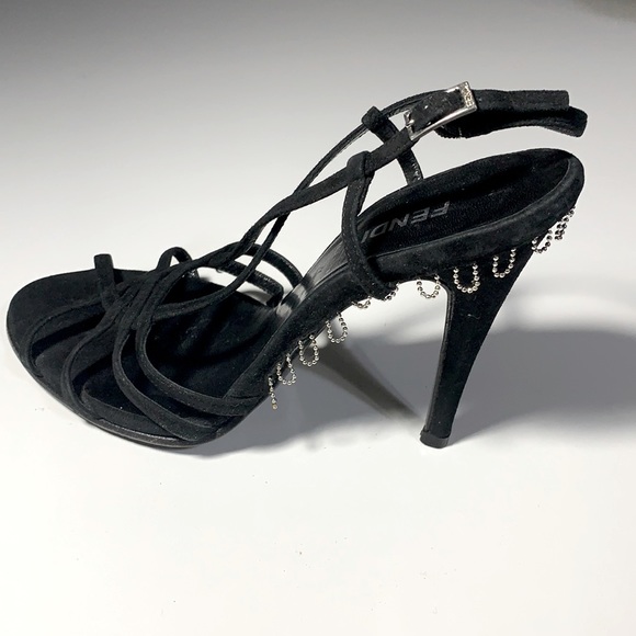 FENDI SUEDE SLING BACK HEEL WITH DUSTBAG - Picture 8 of 8